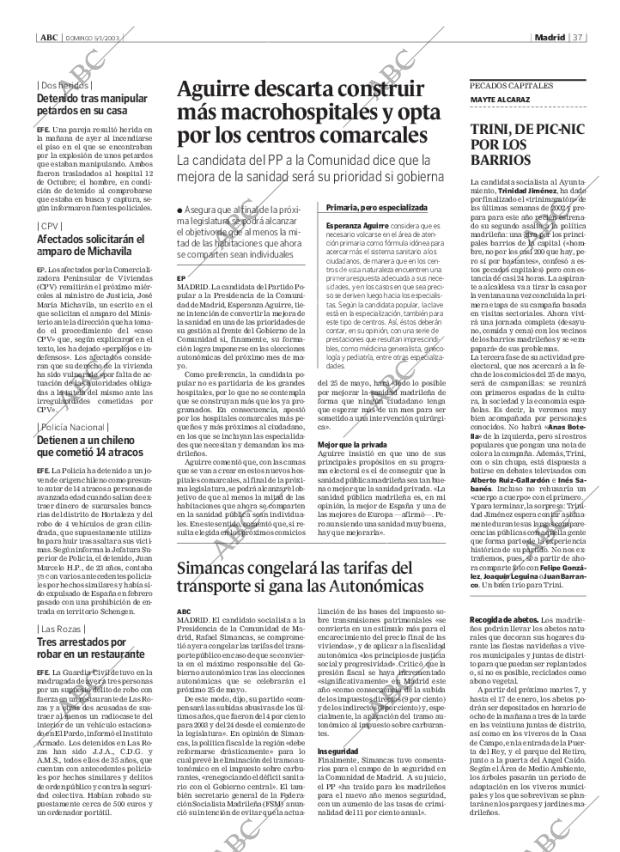ABC MADRID 05-01-2003 página 37