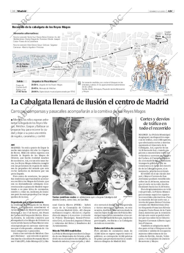ABC MADRID 05-01-2003 página 38