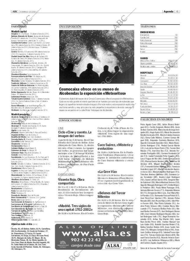 ABC MADRID 05-01-2003 página 41