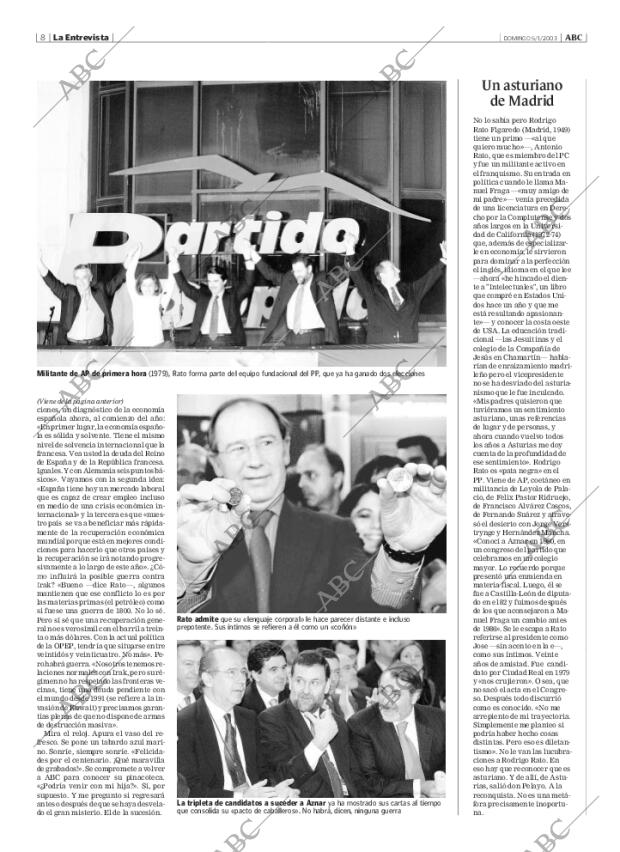 ABC MADRID 05-01-2003 página 8