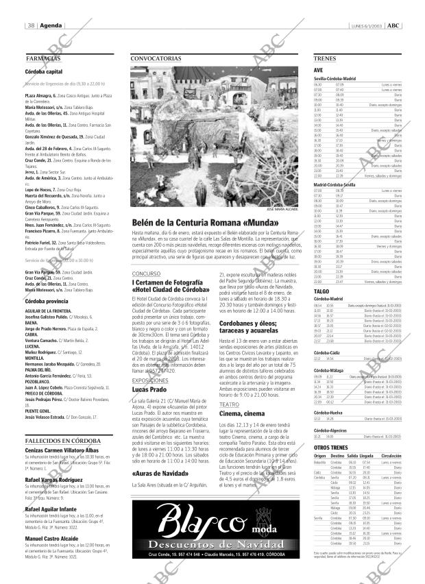 ABC CORDOBA 06-01-2003 página 38