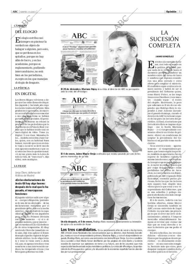 ABC MADRID 07-01-2003 página 5