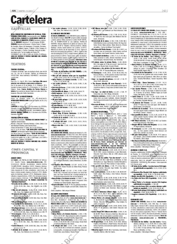 ABC SEVILLA 07-01-2003 página 63