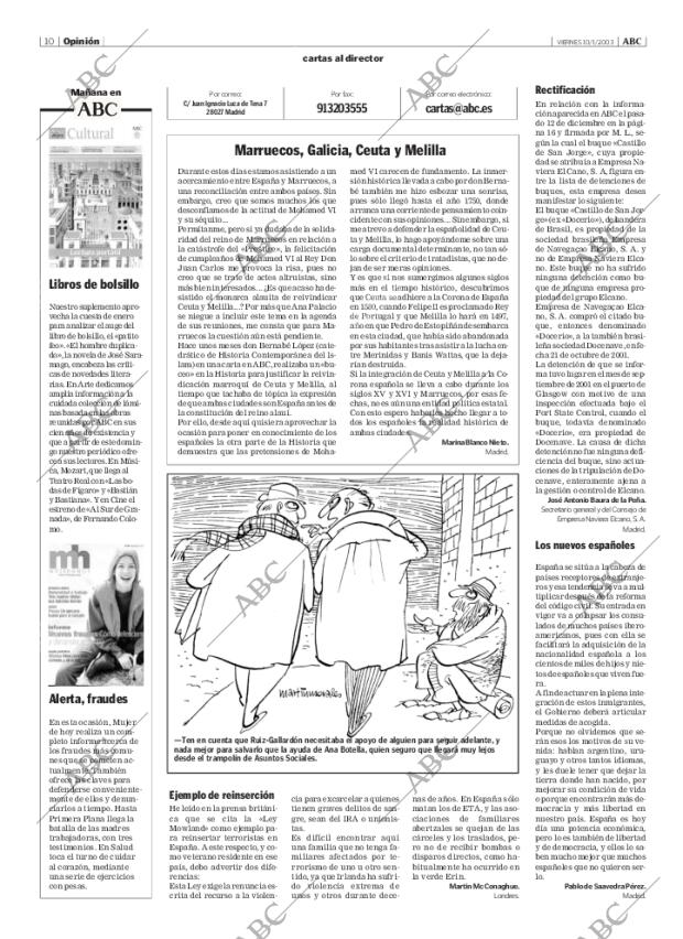 ABC MADRID 10-01-2003 página 10