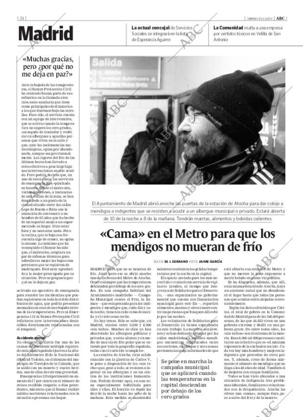 ABC MADRID 10-01-2003 página 31