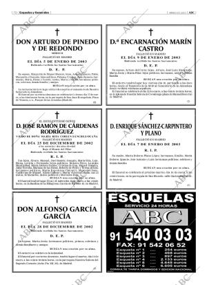 ABC MADRID 10-01-2003 página 70