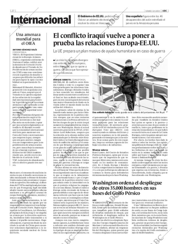 ABC MADRID 11-01-2003 página 27