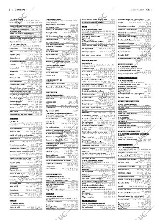 ABC MADRID 11-01-2003 página 72