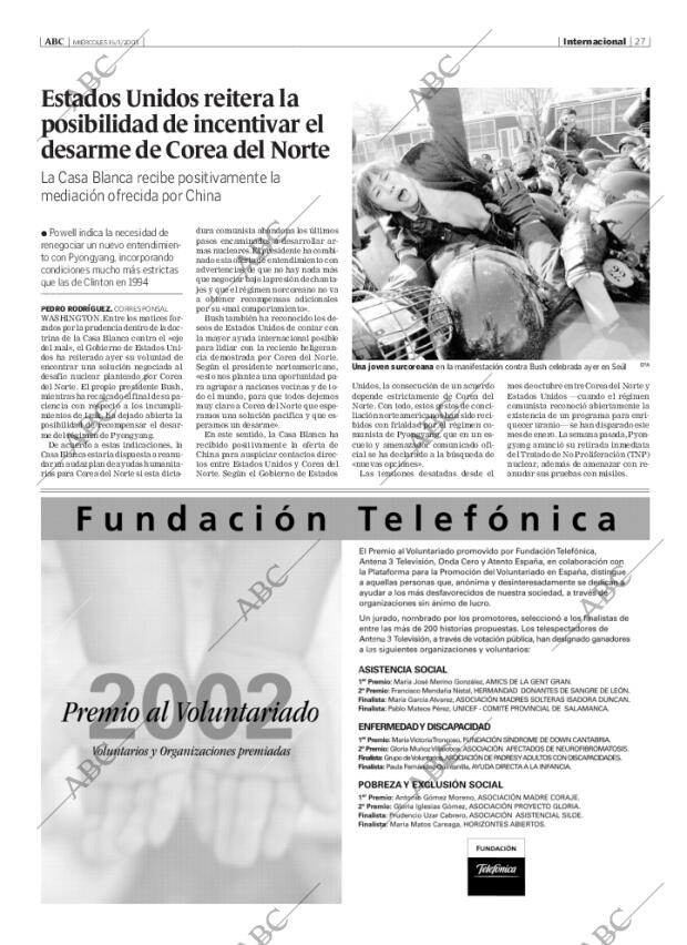 ABC MADRID 15-01-2003 página 27