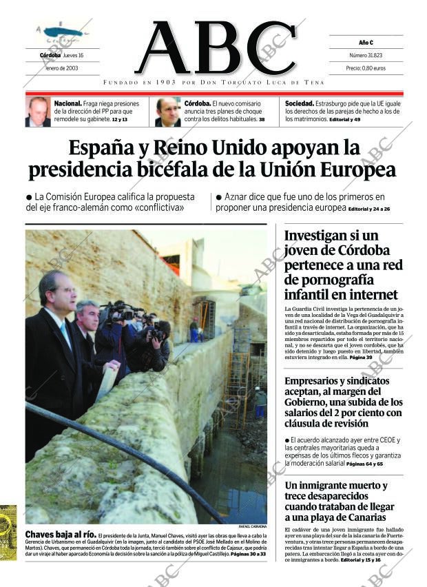 ABC CORDOBA 16-01-2003 página 1