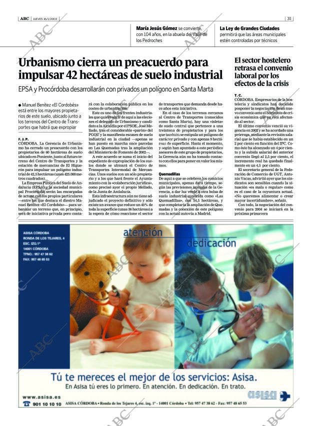 ABC CORDOBA 16-01-2003 página 31