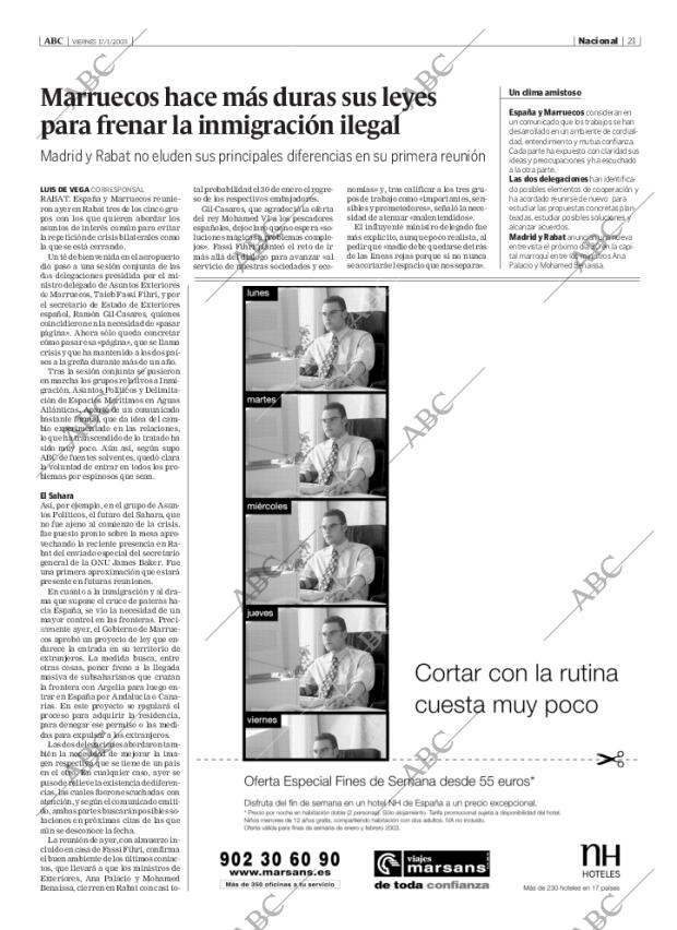 ABC MADRID 17-01-2003 página 21