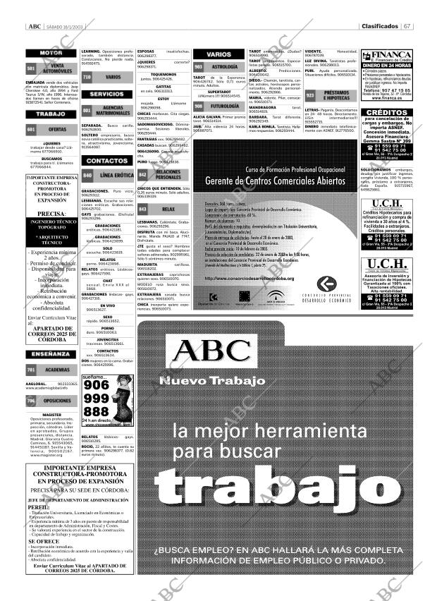 ABC CORDOBA 18-01-2003 página 67