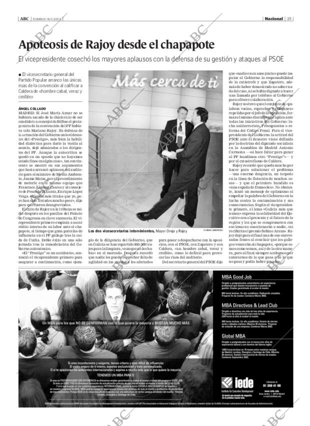 ABC MADRID 19-01-2003 página 19