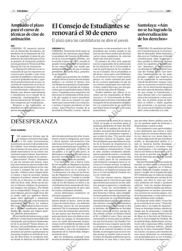 ABC CORDOBA 21-01-2003 página 38