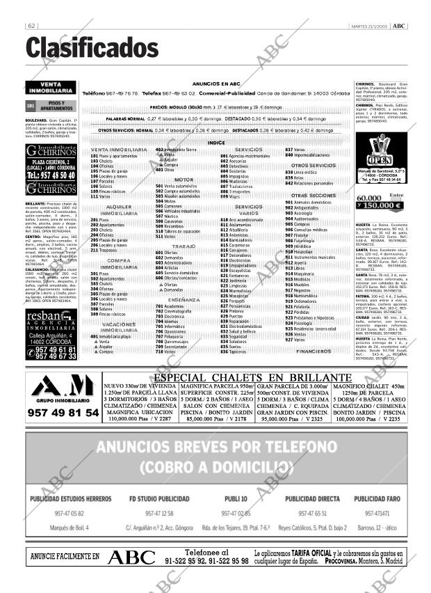 ABC CORDOBA 21-01-2003 página 62