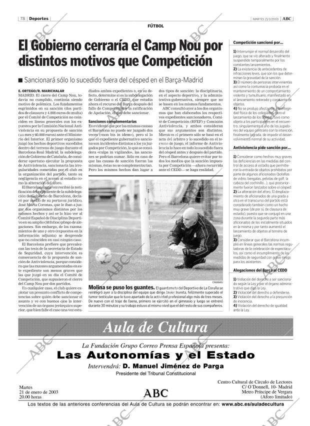 ABC CORDOBA 21-01-2003 página 78