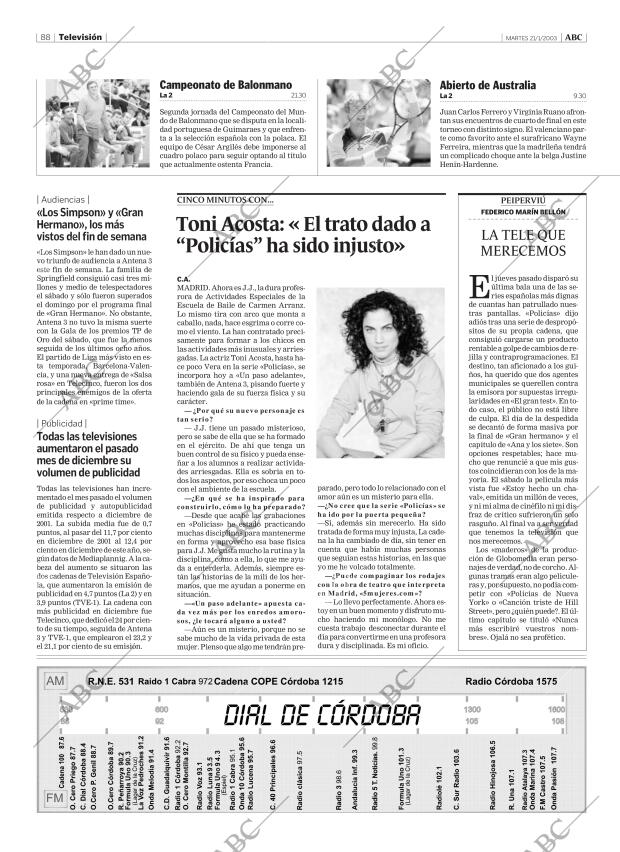 ABC CORDOBA 21-01-2003 página 88