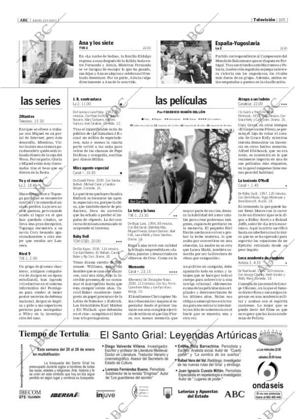 ABC MADRID 23-01-2003 página 105