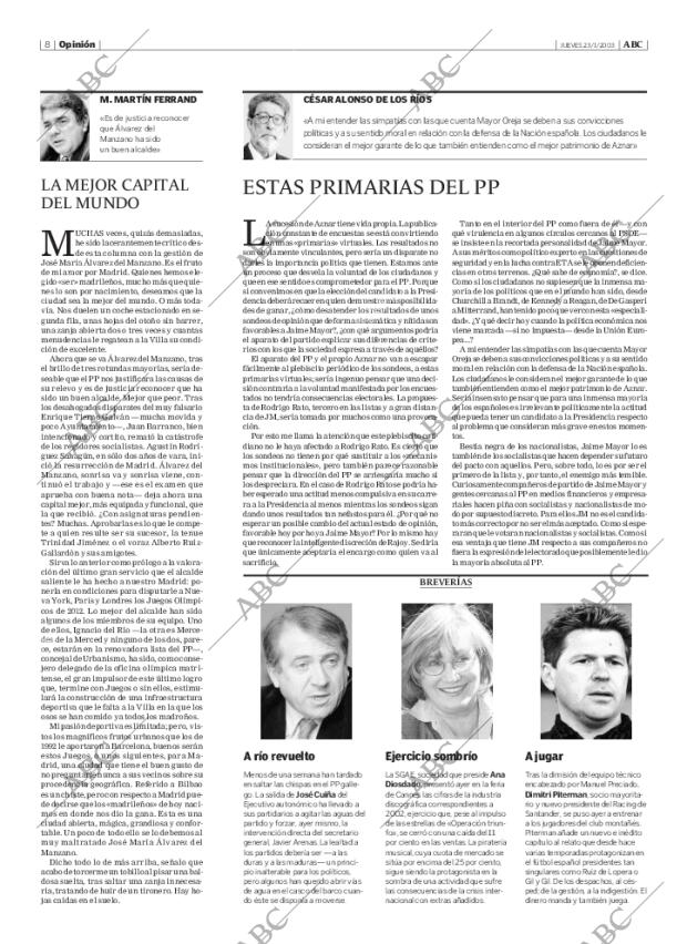 ABC MADRID 23-01-2003 página 8
