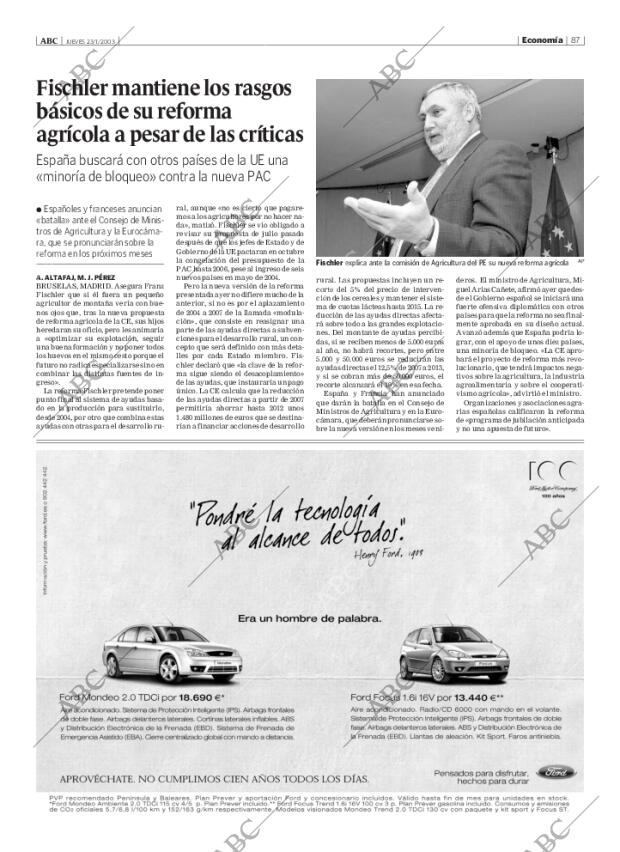 ABC MADRID 23-01-2003 página 87