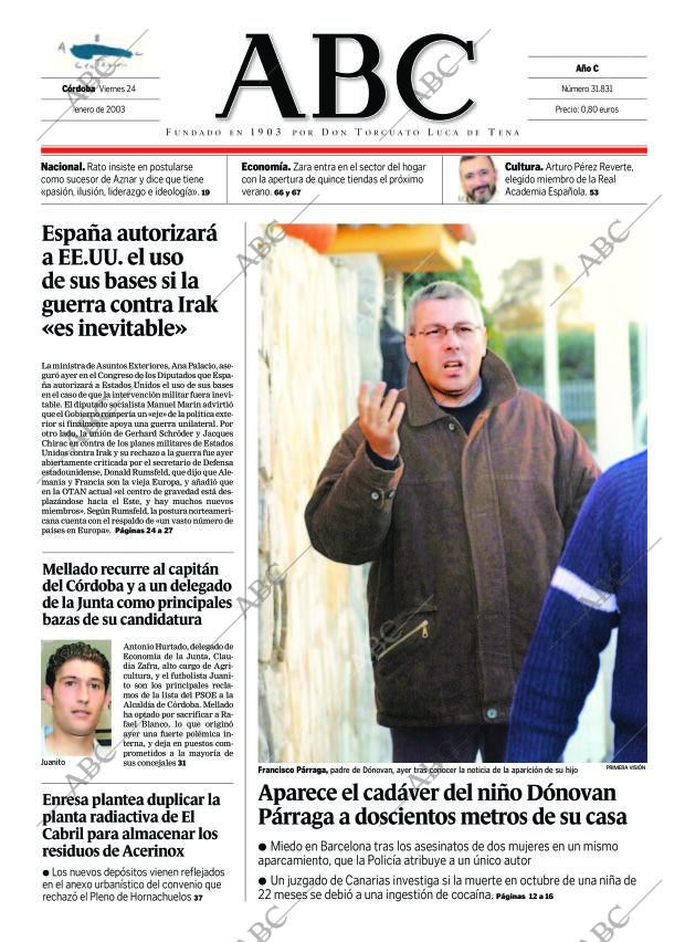 ABC CORDOBA 24-01-2003 página 1