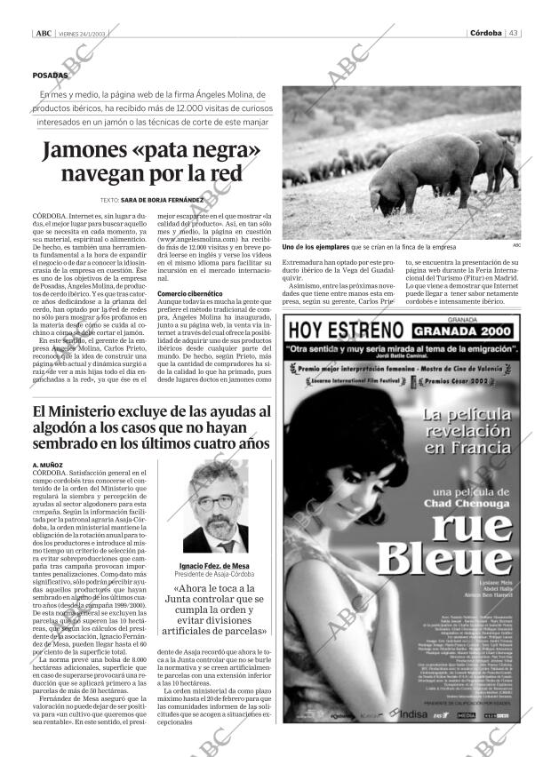 ABC CORDOBA 24-01-2003 página 43