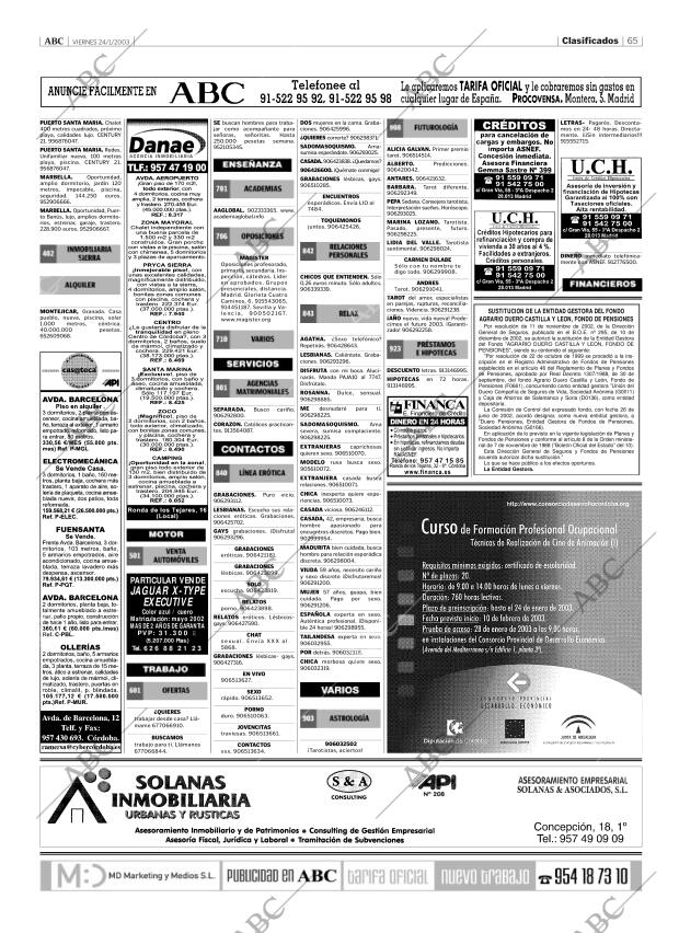 ABC CORDOBA 24-01-2003 página 65