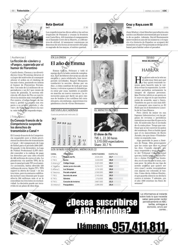 ABC CORDOBA 24-01-2003 página 88