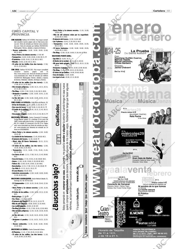 ABC CORDOBA 25-01-2003 página 65