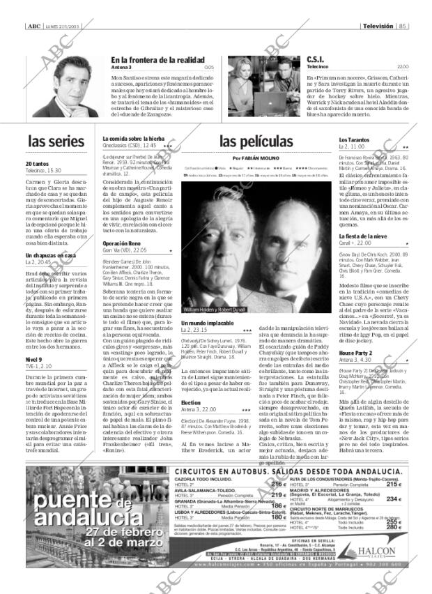 ABC SEVILLA 27-01-2003 página 85