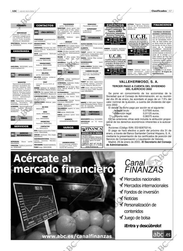 ABC CORDOBA 30-01-2003 página 67