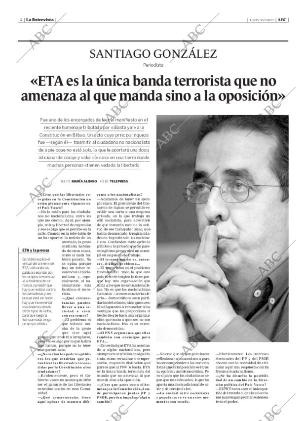 ABC MADRID 30-01-2003 página 4