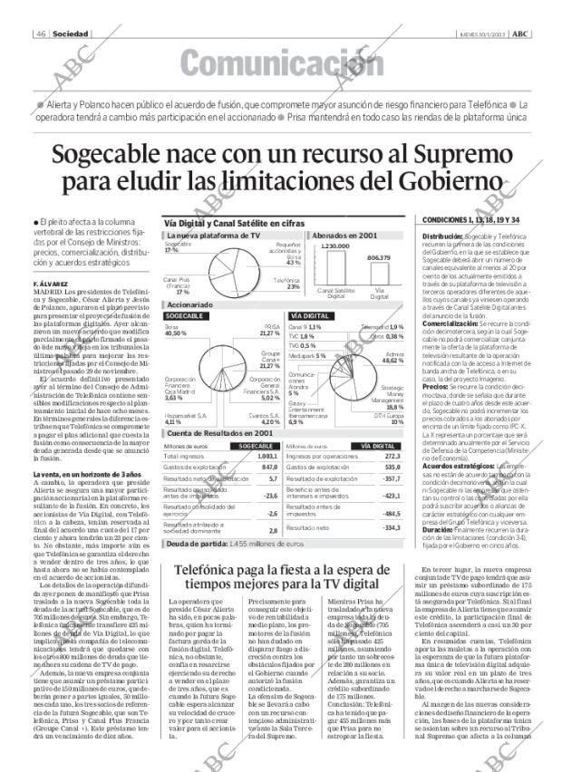 ABC MADRID 30-01-2003 página 46