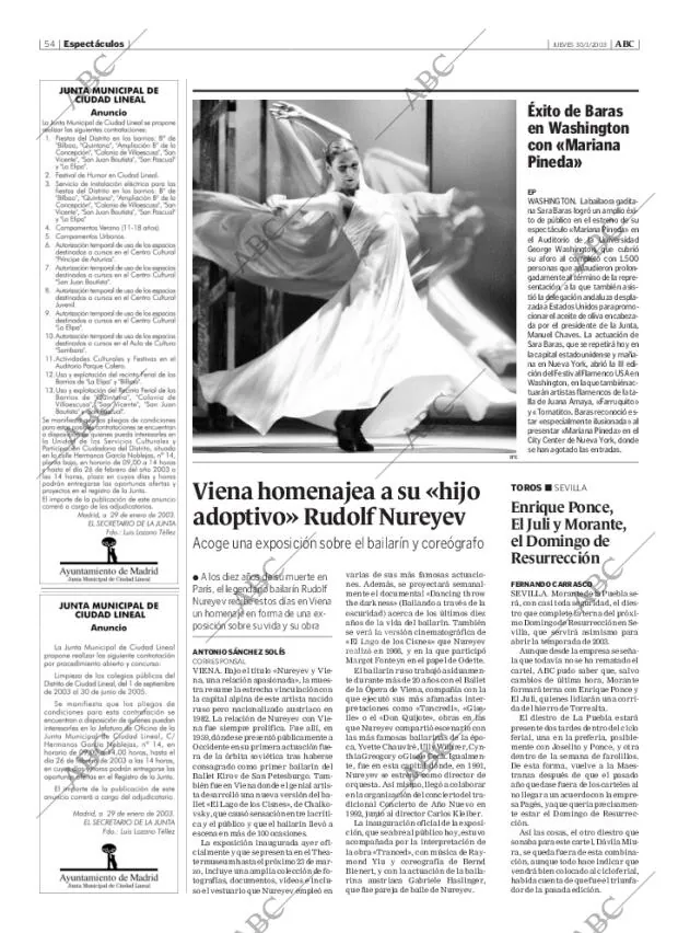 ABC MADRID 30-01-2003 página 54