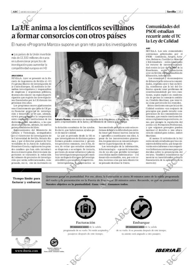 ABC SEVILLA 30-01-2003 página 35