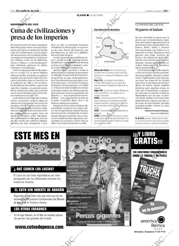 ABC MADRID 04-02-2003 página 18