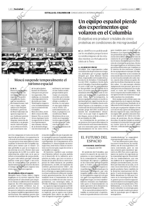 ABC MADRID 04-02-2003 página 43
