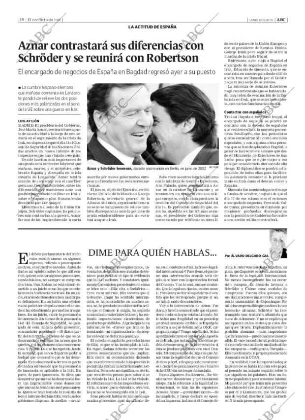 ABC MADRID 10-02-2003 página 18