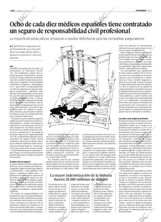 ABC MADRID 10-02-2003 página 43