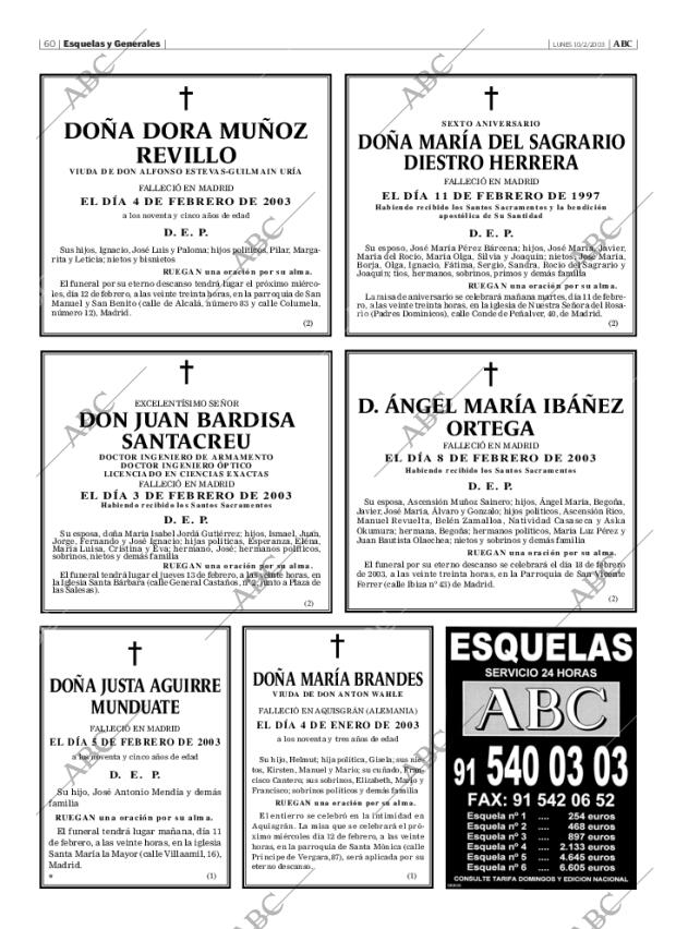 ABC MADRID 10-02-2003 página 60