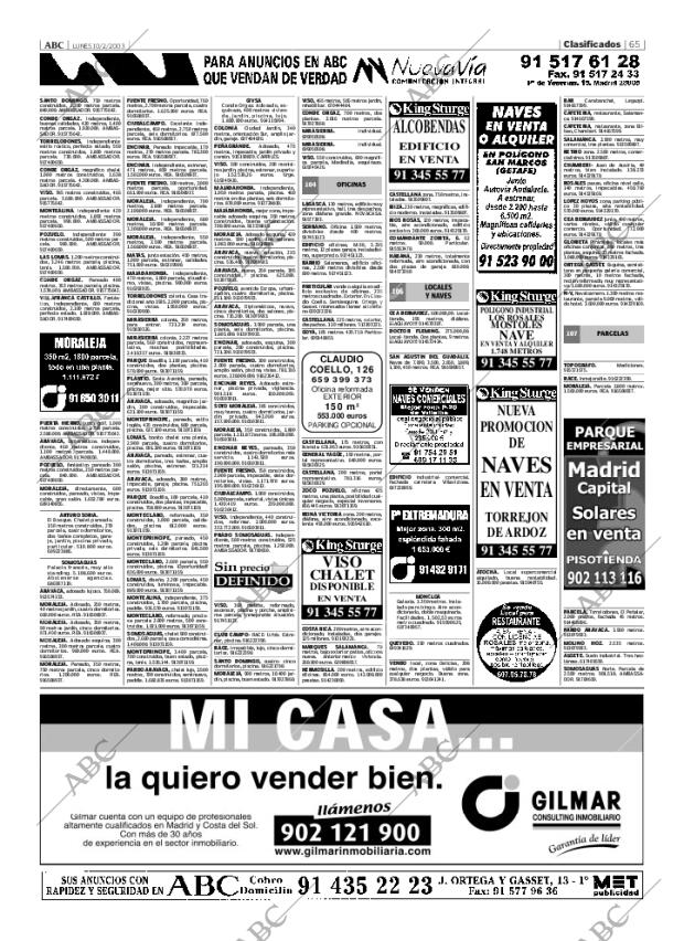 ABC MADRID 10-02-2003 página 65