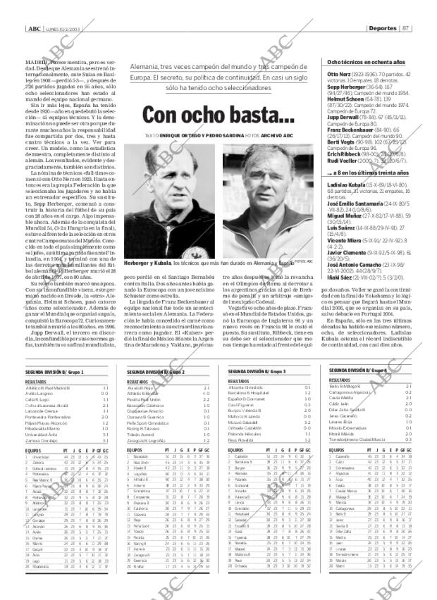 ABC MADRID 10-02-2003 página 87