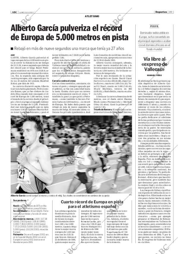 ABC MADRID 10-02-2003 página 89