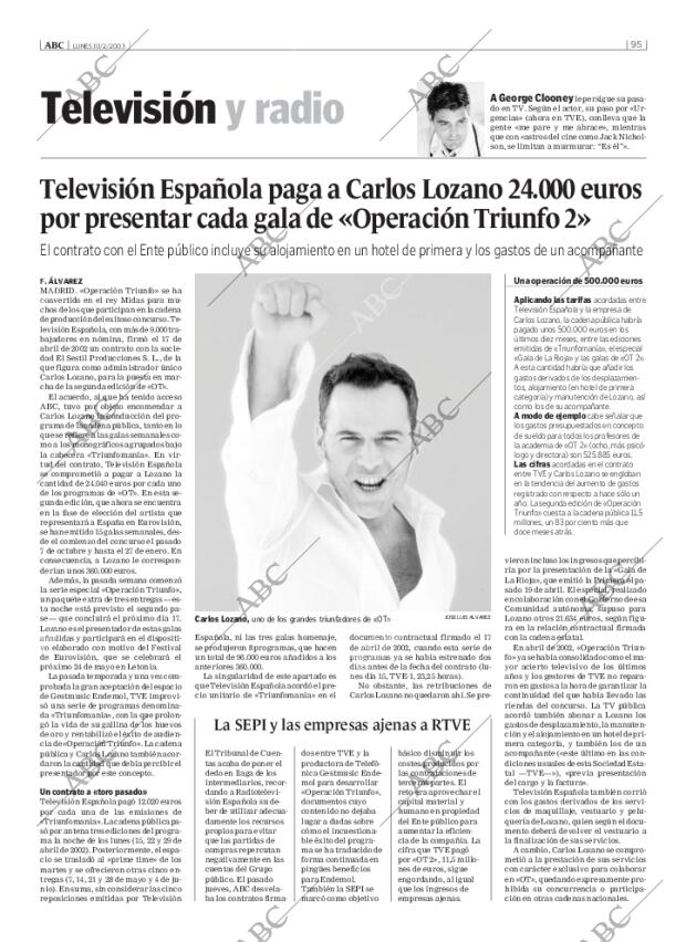 ABC MADRID 10-02-2003 página 95