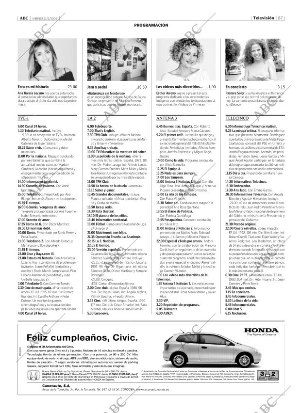 ABC CORDOBA 21-02-2003 página 87