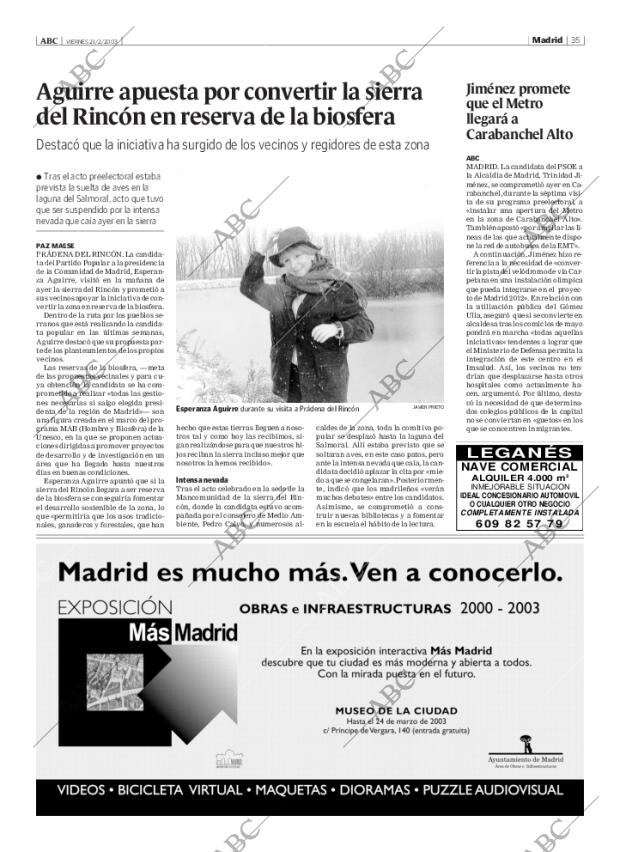 ABC MADRID 21-02-2003 página 35