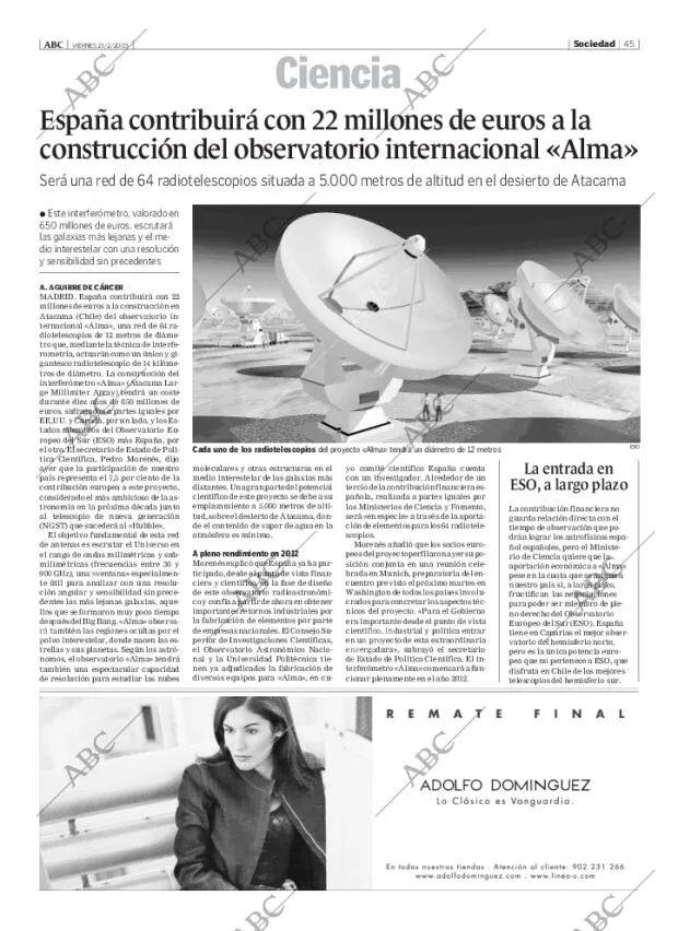 ABC MADRID 21-02-2003 página 45