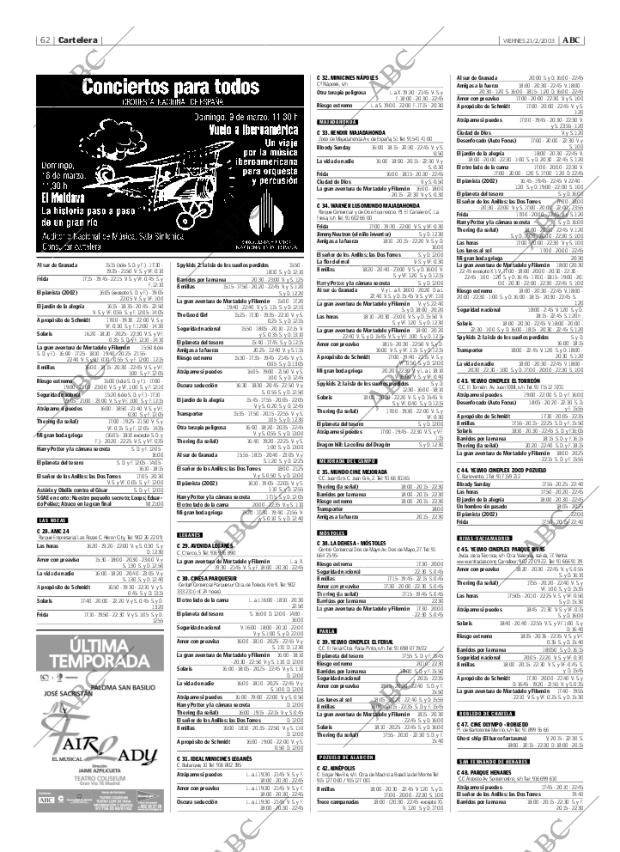 ABC MADRID 21-02-2003 página 62