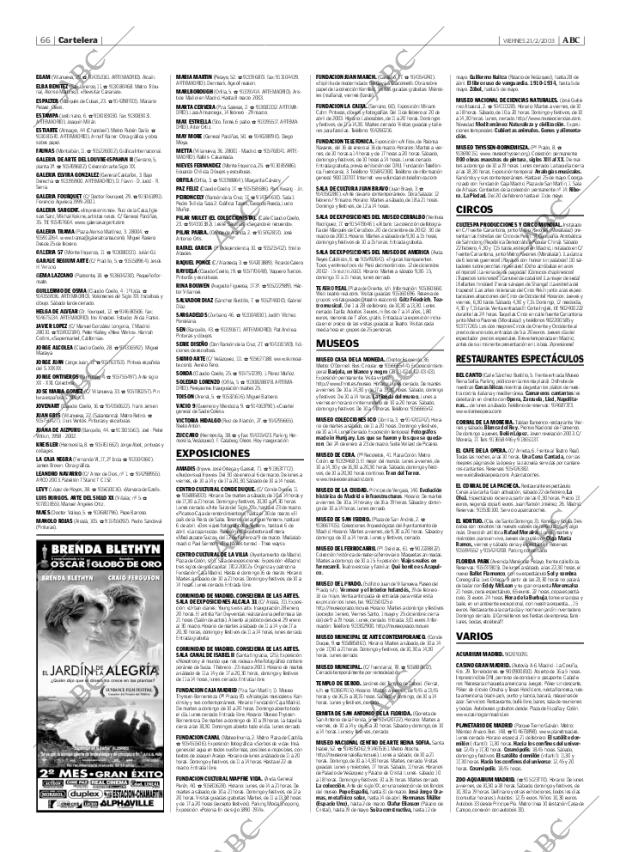 ABC MADRID 21-02-2003 página 66
